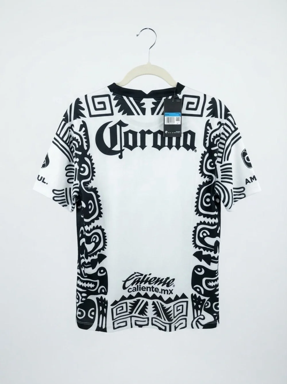Nike White and Black Graphic Soccer Jersey